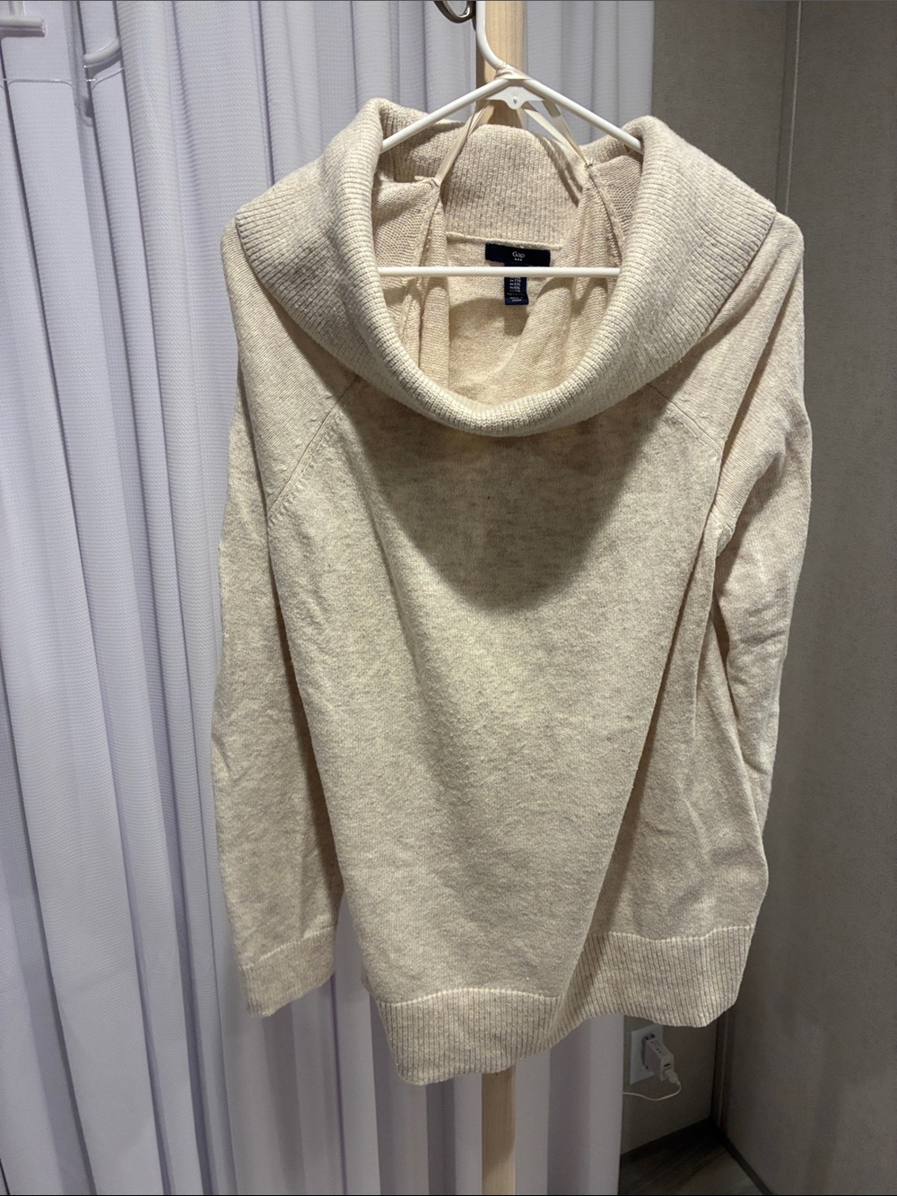 GAP Cream Cowl Neck Pullover Sweater